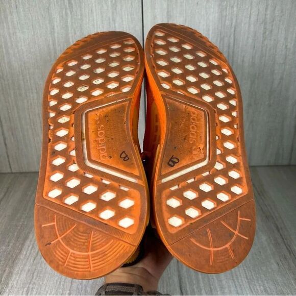 Adidas Pharrell x NMD Human Race HU Orange Athletic Shoe Sneaker Mens Size 8.5 - Picture 8 of 10
